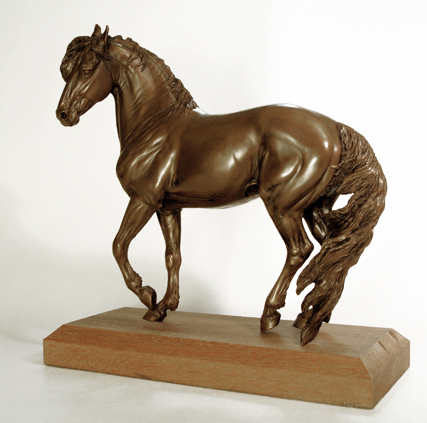 cold cast bronze mustang sculpture